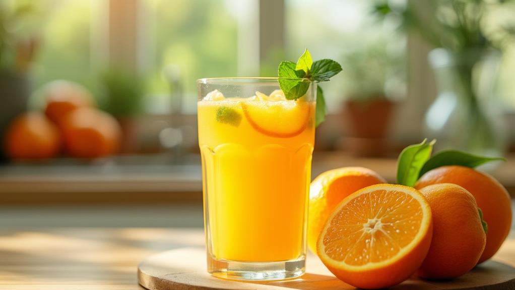 fresh citrus beverage delight