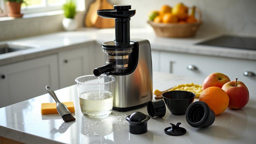 juicer cleaning step by step