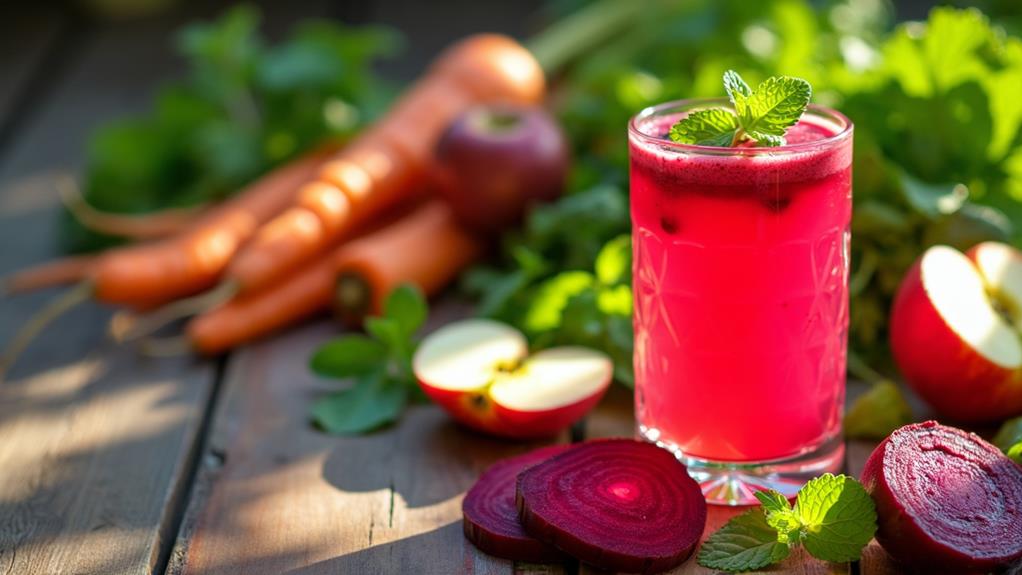 healthy veggie fruit juice blend