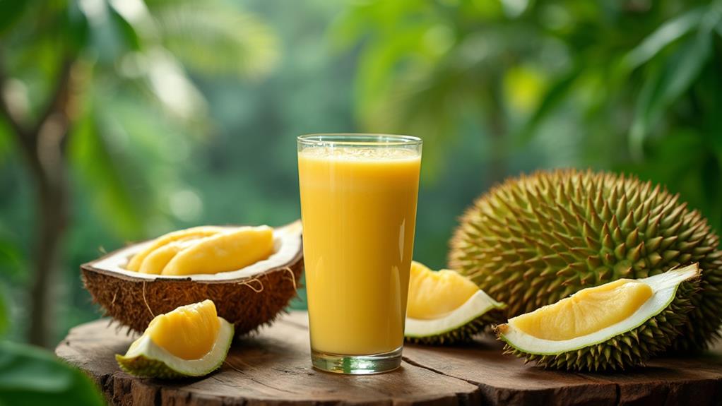 savoring durian juice delights