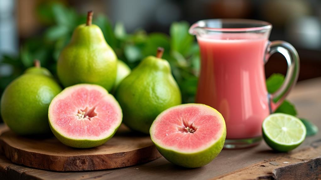 making fresh guava juice