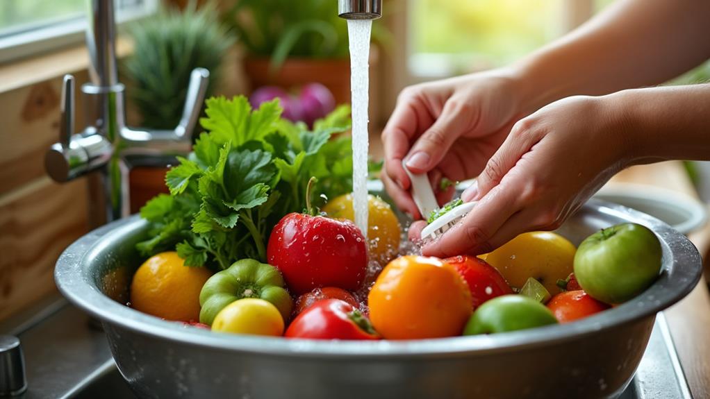 properly wash fresh produce