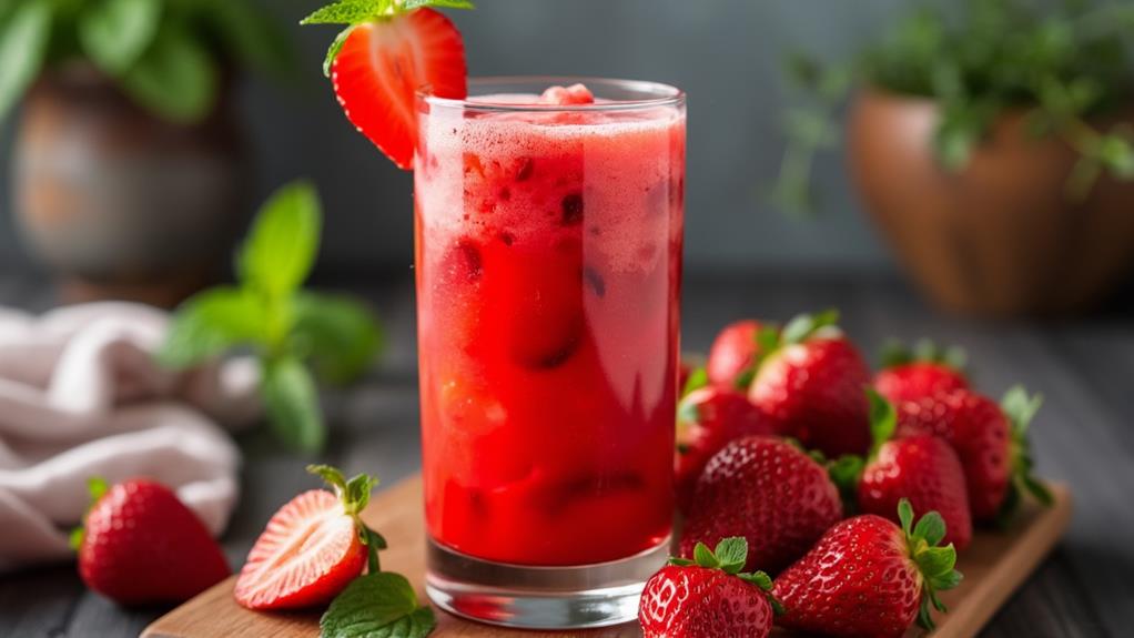 easy strawberry juice recipe