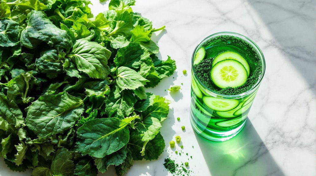 cleansing supporting essential nutrients in greens