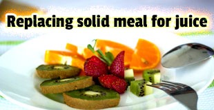 Replacing solid meal for juice Juicer