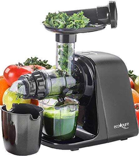 The Eco Pure Slow Speed Masticating Smart Juicer, STX International Model STX 4000 EP, Featuring Variable Yield Capability, Flow Control Valve, Auto Reverse Anti Jam, Extra Strainer and Cleaning Tool