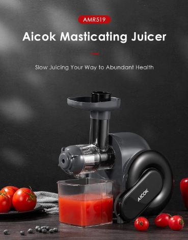 a masticating juicer by Aicok