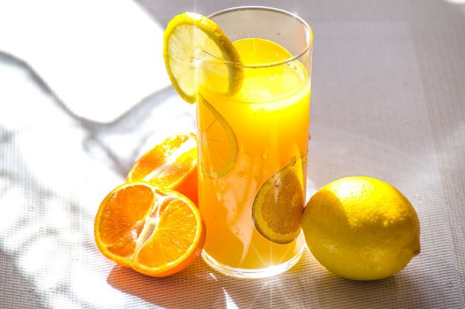 orange and lemon juice