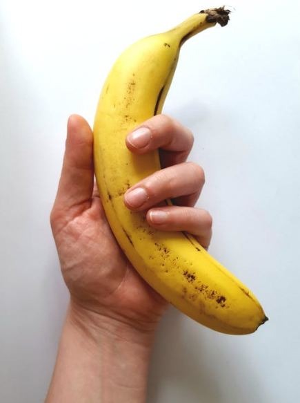 Yellow Banana on Hand